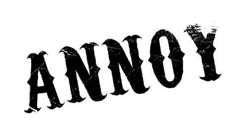 Annoy rubber stamp Stock Illustration