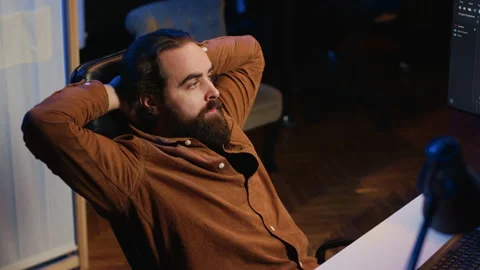 Annoyed developer exasperated after failing to remove all bugs while coding Stock Footage 265332338