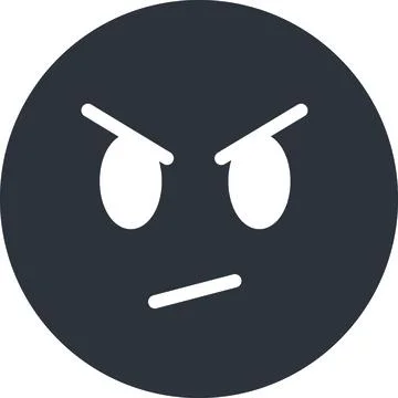 Annoyed face Stock Illustration