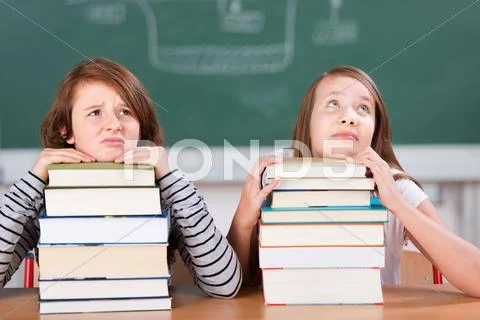 Annoyed students Stock Photos