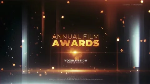 Annual Awards Titles Stock After Effects