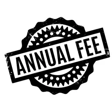Annual Fee rubber stamp Illustration