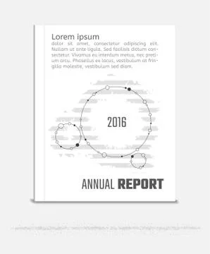 Annual report brochure Stock Illustration