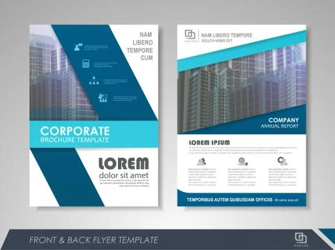 Annual report brochure Stock Illustration