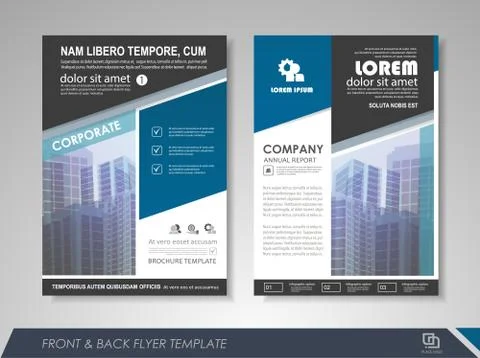 Annual report brochure Stock Illustration