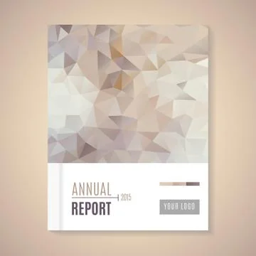 Annual Report Cover vector illustration Stock Illustration