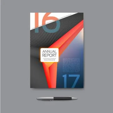 Annual report design Stock Illustration
