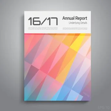 Annual report Leaflet Brochure Flyer template A4 size design, book cover layo Stock Illustration