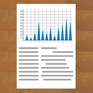 Annual report, triangular diagrams Stock Illustration