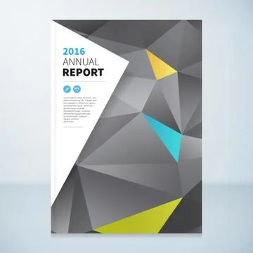 Annual report vector background design template イラスト素材