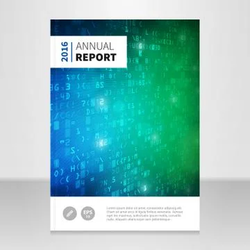 Annual report vector background design template Stock-Illustration