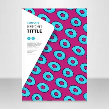 Annual report vector background design template Illustration