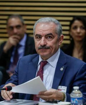 Annual spring meeting of the international donor group for Palestine (AHLC), Bru Stock Photos