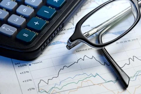 Annual statistics report Stock Photos