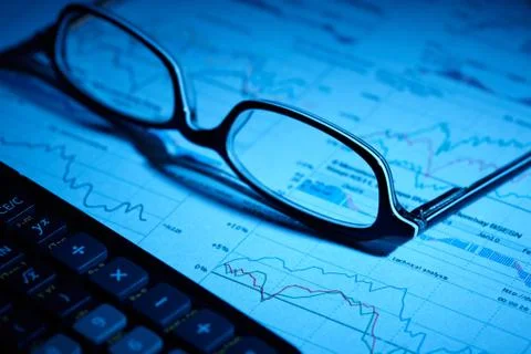 Annual statistics report Stock Photos