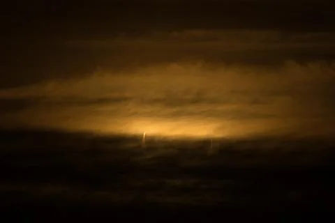 Annular eclipse over Montreal sky Stock Photos
