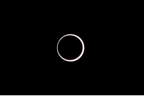 Annular solar eclipse of 20th may 2012 in the u.s. Stock Photos