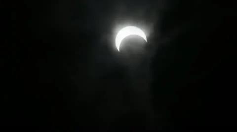 Annular solar eclipse Stock Footage 11066349