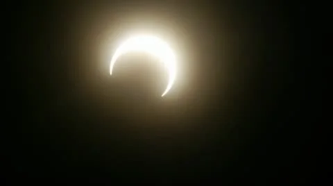 Annular solar eclipse Stock Footage 11066352