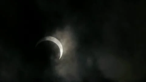 Annular solar eclipse Stock Footage 11066354