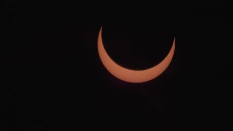 Annular Solar Eclipse Stock Footage 253225891