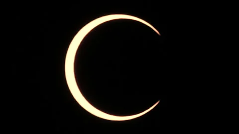 Annular Solar Eclipse Stock Footage 330761529