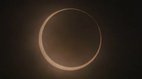 Annular Solar Eclipse Stock Footage 332802330