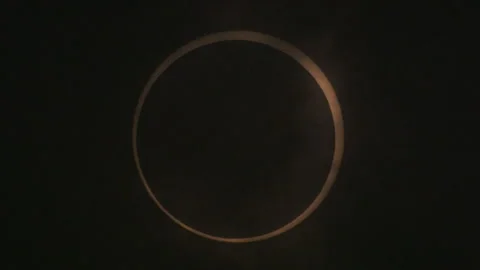 Annular Solar Eclipse Stock Footage 332802367