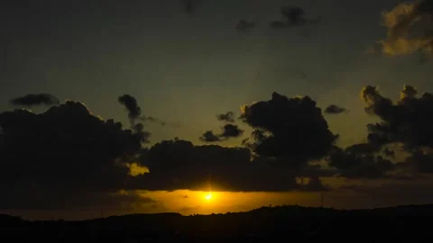Annular Solar Eclipse Time Lapse With Clouds 스톡 동영상 262000171