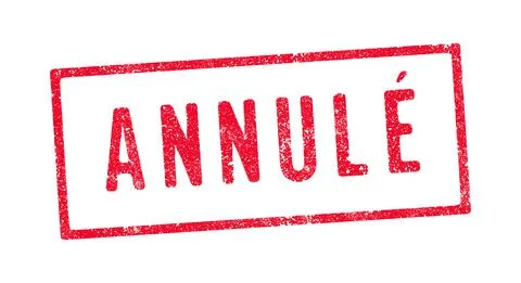 Annule ink stamp Stock Illustration