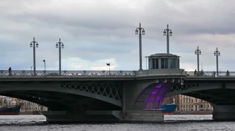 Annunciation Bridge, pan right to left Stock Footage 11245968