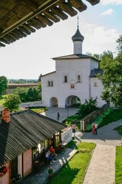 Annunciation gate church of the Saviour Monastery, Russia, Suzda Stock Photos