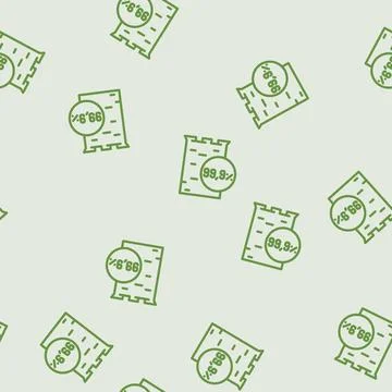 Anodes copper cast line vector seamless pattern Stock Illustration