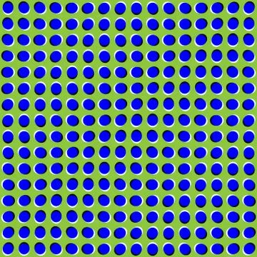 Anomalous motion illusion . Vector illustration Illustration