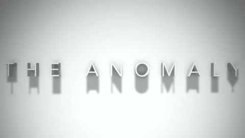 The Anomaly 3D title animation with shadows on a white background Stock-Footage 296688988