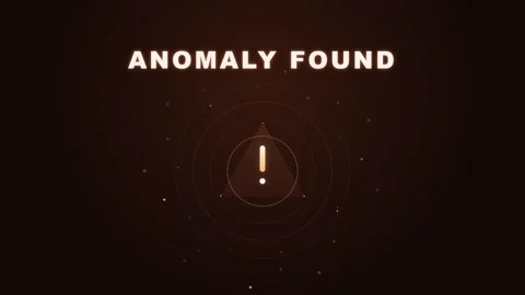 Anomaly Found Digital Warning Message Glowing Triangular Alert Symbol 库存影片 332695332