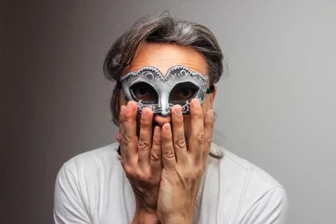 Anonimous  masquerade Stock Photos