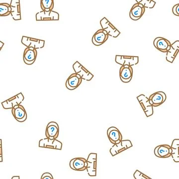 Anonymity financial technology vector seamless pattern Stock Illustration