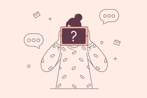 Anonymity, self identification concep Stock Illustration