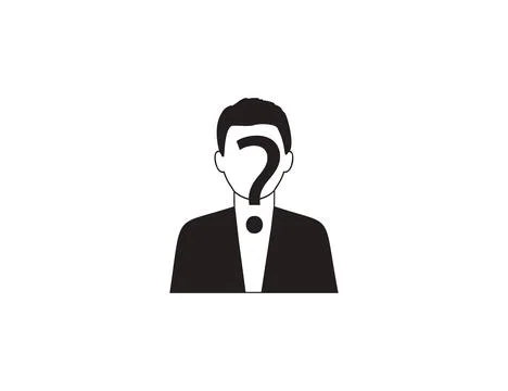 Anonymity, unknown icon. Vector illustration. Stock Illustration