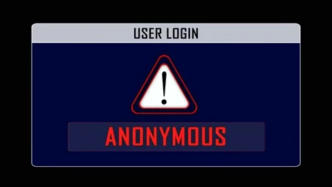 ANONYMOUS with Alpha Matte, Animation, Background, Loop Stock Footage 229370129
