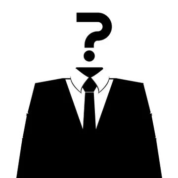 Anonymous avatar profile icon on white background. vector. Stock Illustration