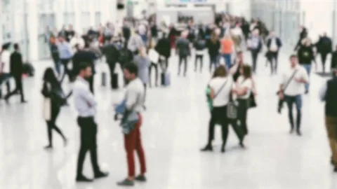 Anonymous blurred people time lapse Stock Footage 81644165