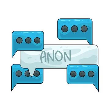 Anonymous Chat illustration Stock Illustration