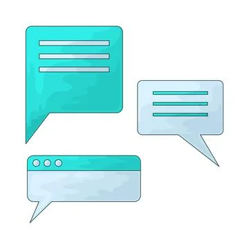 Anonymous Chat illustration Stock Illustration