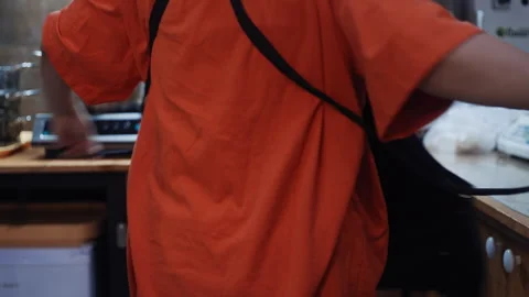 Anonymous Chef Prepares for Cooking Service 스톡 동영상 323099166