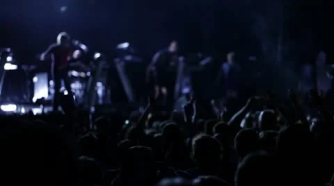 Anonymous Concert crowd Stock Footage 11966042