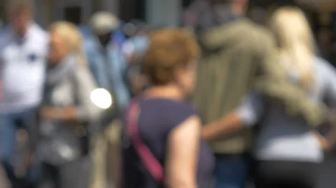 Anonymous crowd - 4K Stock Footage 38652956