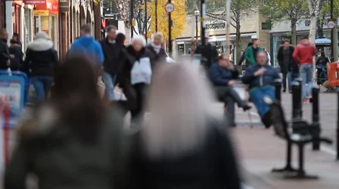 Anonymous crowd Stock Footage 42805138