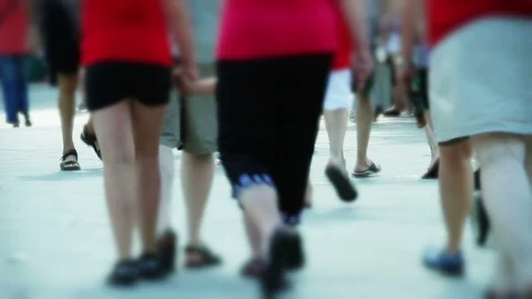 Anonymous crowd. 스톡 동영상 100443435